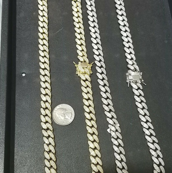 Style Link Miami Accessories 5mm Bust Down Miami Cuban Link Chain